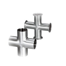 Sanitary Food Grade Stainless Steel Weld Clamp 4-way Cross